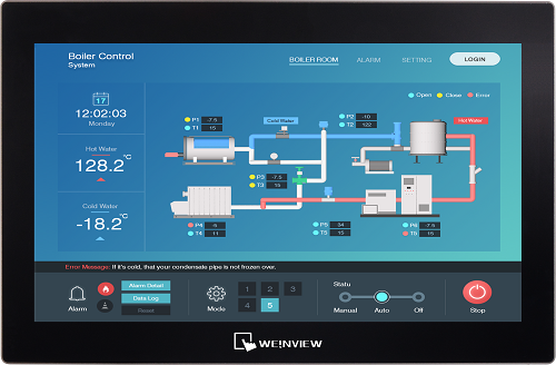 WEINVIEW Contrast ratio of WEINVIEW cMT3169X 8001