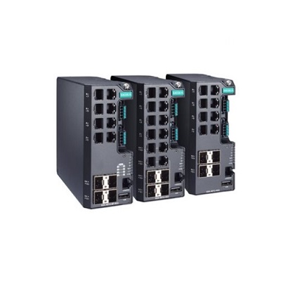 MOXA Ethernet switch EDS-4012-4GC-HV nível IP40