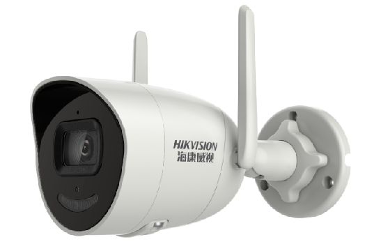 A câmera Hikvision indica que o acesso à rede é anormal