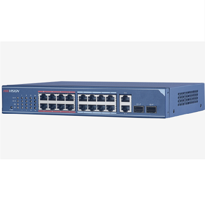 Hikvision 100 Mbit switch DS-3E0318-E cache 2.75 Mbits