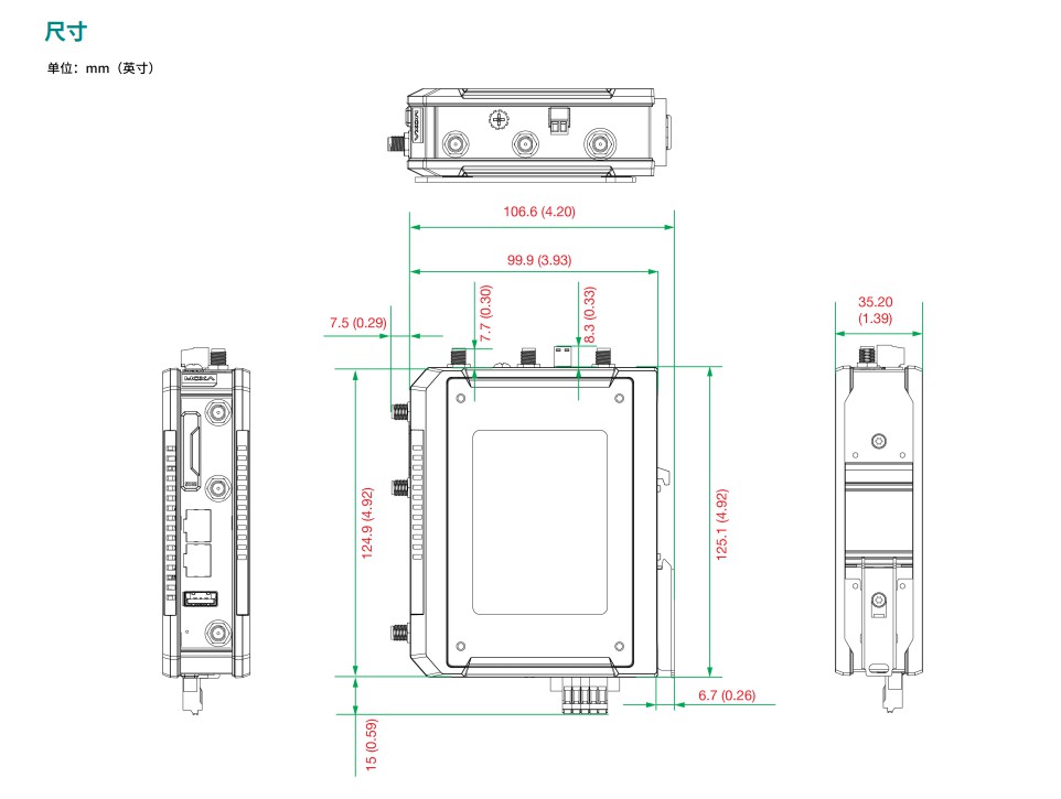 Portal celular 5G específico industrial CCG-1520-T2