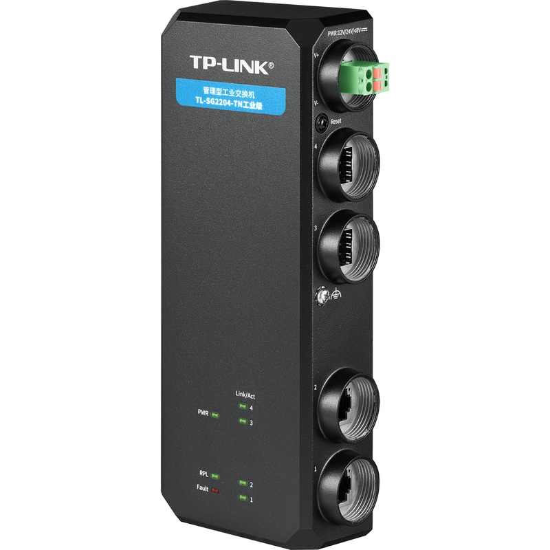 Switch Ethernet Industrial de 4 Portas TP-LINK TL-SG2204-TN para Sistemas de Switch Ethernet Gerenciáveis Robustos em Condições Extremas